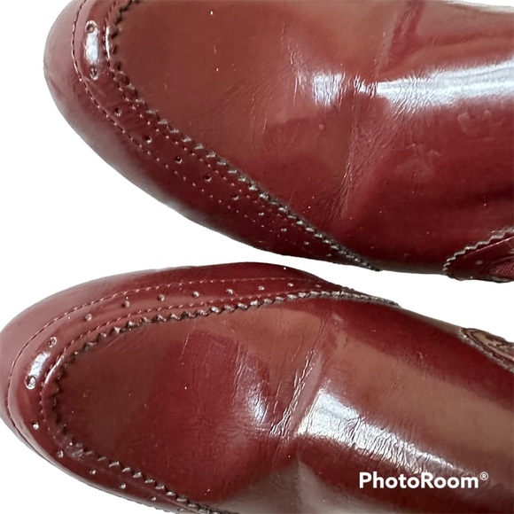 Ruby & Bloom Size 6M Low Cut Booties Dark Red - Picture 4 of 7